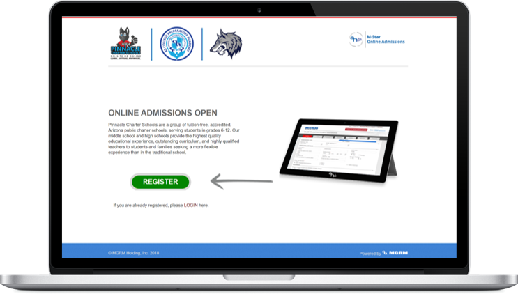 Online admissions software